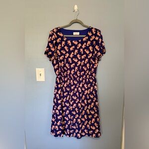 Retro inspired A-line “Cat Print Dress" by Peach Love California /by ModCloth